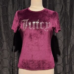 Juicy Couture Purple Velour T-Shirt